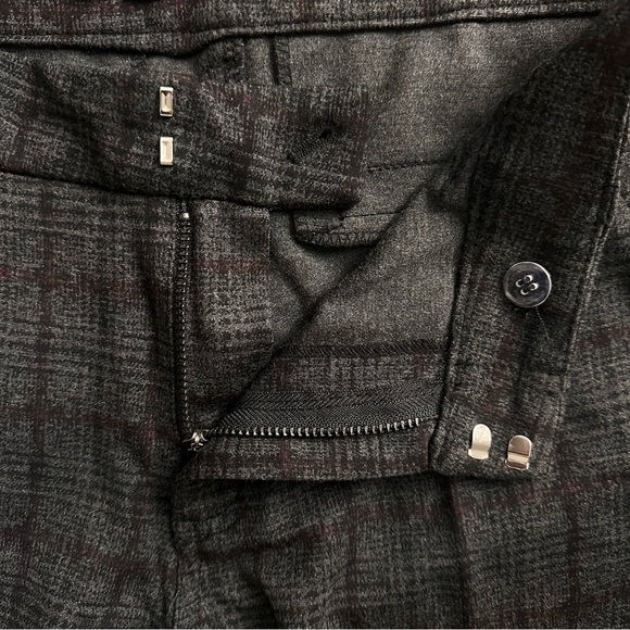 Kut From The Kloth Mia Ankle Skinny Pants Womens 10 Gray Plaid Work Career - Picture 5 of 9